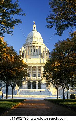 Stock Photography -  State Capitol, Providence, State House, Rhode Island, RI, The Rhode Island State House in the Capital City of Providence in the autumn.. Fotosearch