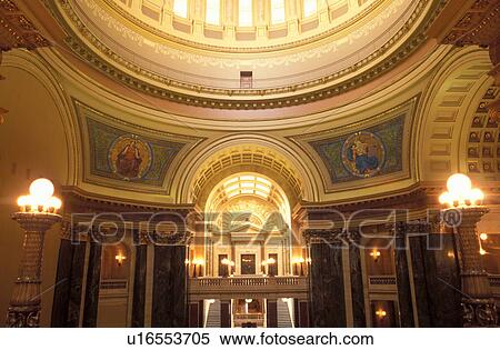 State Capitol, State House, Madison, WI, Wisconsin, The Rotunda inside the Wisconsin State Capitol in the Capital City of Madison. View Large Photo Image Stock Photography - State Capitol, State House, Madison, WI, Wisconsin, The Rotunda inside the Wisconsin State Capitol in the Capital City of Madison.. Fotosearch