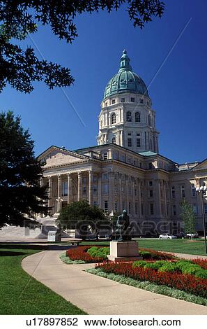 State Capitol, Topeka, State House, KS, Kansas, Bronze statue of Abraham Lincoln outside the State Capitol building in Topeka. The capitol, a French Renaissance style building. View Large Photo Image Stock Image - State Capitol, Topeka, State House, KS, Kansas, Bronze statue of Abraham Lincoln outside the State Capitol building in Topeka. The capitol, a French Renaissance style building.. Fotosearch