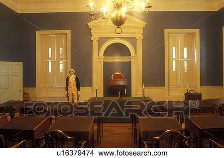 Picture -  State House, Annapolis, State Capitol, MD, Maryland, The Old Senate Chamber inside the Maryland State House in the capital city of Annapolis.. Fotosearch