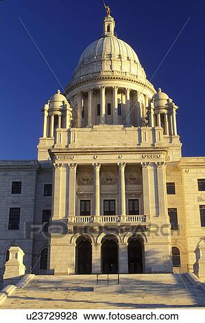 Stock Photo -  State House, State Capitol, Providence, Rhode Island, RI, The Rhode Island State House in the Capital City of Providence.. Fotosearch