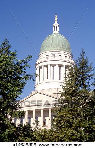 State House, statehouse, state capitol, Augusta, Maine, ME, The State House in Augusta. View Large Photo Image Stock Photography - State House, statehouse, state capitol, Augusta, Maine, ME, The State House in Augusta. . Fotosearch