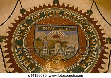 State Seal, State Capitol, Arizona, Phoenix, AZ, The Arizona State Seal, a mosaic, inside the Arizona State Capitol Museum in the capital city of Phoenix. View Large Photo Image Stock Image - State Seal, State Capitol, Arizona, Phoenix, AZ, The Arizona State Seal, a mosaic, inside the Arizona State Capitol Museum in the capital city of Phoenix. . Fotosearch