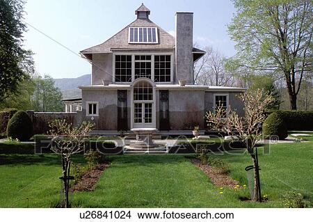 Stockbridge, Massachusetts, The Berkshires, Chesterwood studio and summer home of sculptor Daniel Chester French, A National Trust Historic Site in Stockbridge in the spring. View Large Photo Image Picture - Stockbridge, Massachusetts, The Berkshires, Chesterwood studio and summer home of sculptor Daniel Chester French, A National Trust Historic Site in Stockbridge in the spring.. Fotosearch