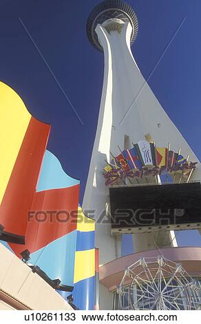 Stratosphere Tower, Las Vegas, Nevada, NV, The Stratosphere Casino Hotel and Tower on The Strip in Las Vegas, the Entertainment Capital of the World. View Large Photo Image Stock Image - Stratosphere Tower, Las Vegas, Nevada, NV, The Stratosphere Casino Hotel and Tower on The Strip in Las Vegas, the Entertainment Capital of the World.. Fotosearch