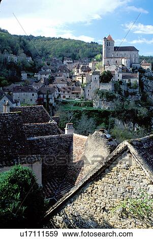 the Dordogne, Perigord, Quercy, France, Midi-Pyrenees, Lot, Europe, Saint Cirq-Lapapie, Medieval castle and village of Saint Cirq-Lapapie. View Large Photo Image Stock Photo - the Dordogne, Perigord, Quercy, France, Midi-Pyrenees, Lot, Europe, Saint Cirq-Lapapie, Medieval castle and village of Saint Cirq-Lapapie. . Fotosearch