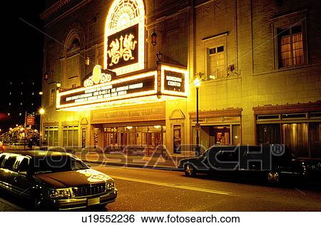 theater, neon lights, Pittsburgh, PA, Pennsylvania, Benedum Center is illuminated with neon lights at night in downtown Pittsburgh, PA View Large Photo Image Stock Photograph - theater, neon lights, Pittsburgh, PA, Pennsylvania, Benedum Center is illuminated with neon lights at night in downtown Pittsburgh, PA. Fotosearch