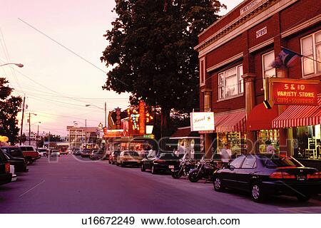 Thousand Islands, Alexandria Bay, New York, NY, Shops along the street in downtown in the evening in Alexandria Bay. View Large Photo Image Stock Photo - Thousand Islands, Alexandria Bay, New York, NY, Shops along the street in downtown in the evening in Alexandria Bay.. Fotosearch