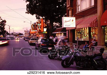 Thousand Islands, Alexandria Bay, New York, NY, Shops along the street in downtown in the evening in Alexandria Bay. View Large Photo Image Stock Photograph - Thousand Islands, Alexandria Bay, New York, NY, Shops along the street in downtown in the evening in Alexandria Bay.. Fotosearch