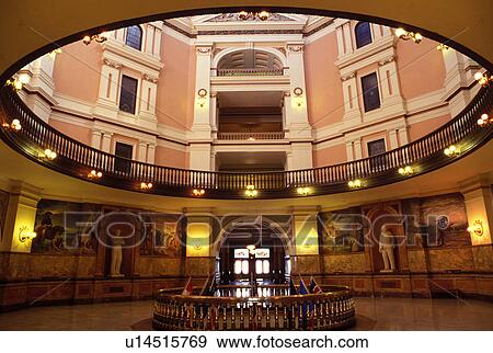 Stock Photo -  Topeka, State Capitol, State House, KS, Kansas, Interior view of the State Capitol building in Topeka. . Fotosearch