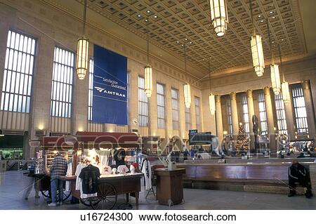 train station, Amtrak, Philadelphia, Pennsylvania, PA, Inside the ornate lobby of 30th Street Station in downtown Philadelphia. View Large Photo Image Stock Image - train station, Amtrak, Philadelphia, Pennsylvania, PA, Inside the ornate lobby of 30th Street Station in downtown Philadelphia.. Fotosearch