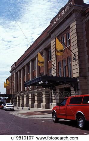 Stock Photo -  train station, Lincoln, NE, Nebraska, Lincoln Station in downtown Lincoln.. Fotosearch