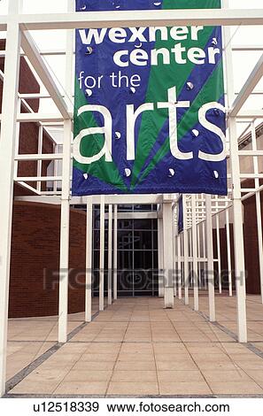 Stock Photo -  university, art center, Columbus, college, OH, Ohio, Wexter Center for Visual Arts on the Ohio State University campus.. Fotosearch