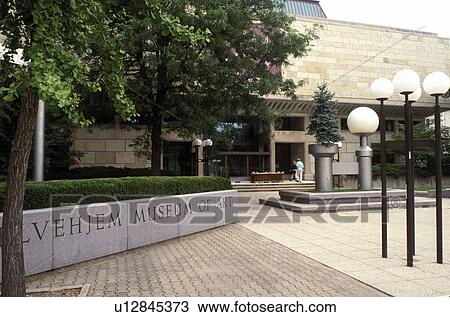 Stock Image -  university, art museum, Madison, Wisconsin, WI, Elvehjem Museum of Art on the University of Wisconsin campus in Madison.. Fotosearch