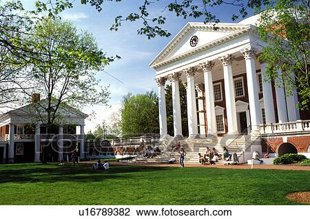 university, campus, college, Charlottesville, Virginia, VA, Students sitting on the steps of The Rotunda on the University of Virginia campus in Charlottesville in the spring. View Large Photo Image Stock Image - university, campus, college, Charlottesville, Virginia, VA, Students sitting on the steps of The Rotunda on the University of Virginia campus in Charlottesville in the spring. . Fotosearch