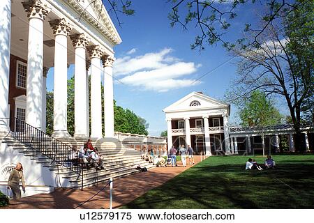 university, Charlottesville, college, VA, Virginia, People sitting on the steps outside The Rotunda on the University of Virginia campus in Charlottesville in the spring. View Large Photo Image Stock Photography - university, Charlottesville, college, VA, Virginia, People sitting on the steps outside The Rotunda on the University of Virginia campus in Charlottesville in the spring.. Fotosearch