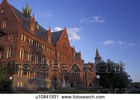 Stock Image -  university, college, UVM, Burlington, Vermont, VT, University of Vermont campus in Burlington.. Fotosearch