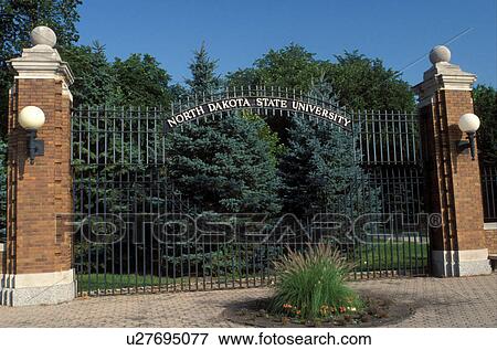 university, Fargo, ND, North Dakota, Entrance gate to North Dakota State University in Fargo. View Large Photo Image Stock Photo - university, Fargo, ND, North Dakota, Entrance gate to North Dakota State University in Fargo.. Fotosearch