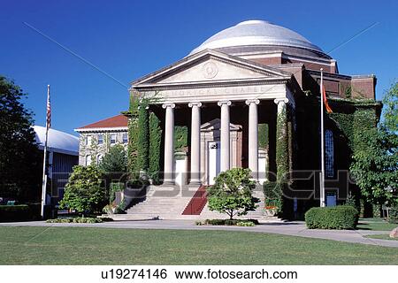 Stock Photograph -  university, Syracuse, New York, NY, Hendricks Chapel on the Syracuse University campus.. Fotosearch