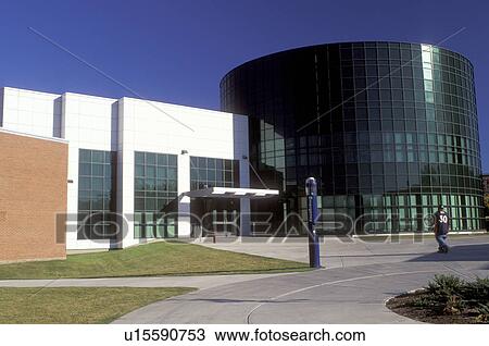 Stock Image -  university, UConn, college, Storrs, Connecticut, CT, School of Fine Art on the campus of the University of Connecticut in Storrs in the autumn.. Fotosearch