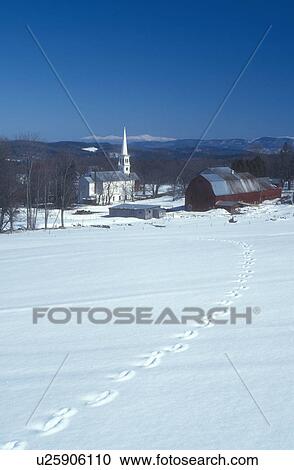 Vermont, Peacham, VT, Scenic view of the village of Peacham with red barn and the Congregational Church. View Large Photo Image Stock Image - Vermont, Peacham, VT, Scenic view of the village of Peacham with red barn and the Congregational Church. . Fotosearch