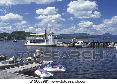 Vermont, VT, marina, Lake Memphremagog, Newport. View Large Photo Image Stock Image - Vermont, VT, marina, Lake Memphremagog, Newport.. Fotosearch