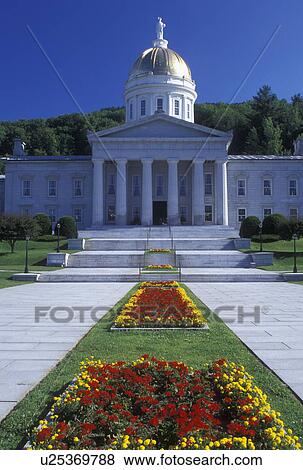 Vermont, VT, State House in the summer in Montpelier View Large Photo Image Stock Photo - Vermont, VT, State House in the summer in Montpelier . Fotosearch