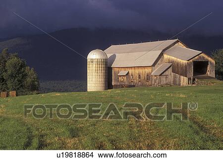 Vermont, VT, Storm clouds over the Green Mountains and Bragg Farm in Fayston View Large Photo Image Picture - Vermont, VT, Storm clouds over the Green Mountains and Bragg Farm in Fayston . Fotosearch