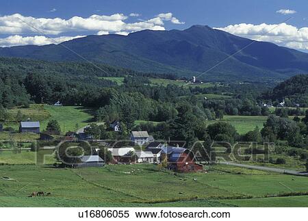 Vermont, VT, View of Mt. Mansfield and scenic countryside in Cambridge View Large Photo Image Stock Photography - Vermont, VT, View of Mt. Mansfield and scenic countryside in Cambridge . Fotosearch