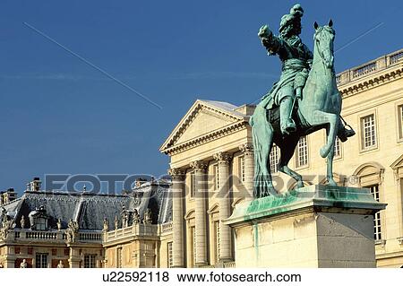 Versailles, palace at Versailles, Paris, France, Ile de France, Yvelines, Europe, Equestrian statue of Louis XIV at the Chateau de Versailles. View Large Photo Image Stock Photo - Versailles, palace at Versailles, Paris, France, Ile de France, Yvelines, Europe, Equestrian statue of Louis XIV at the Chateau de Versailles.. Fotosearch
