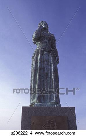 Picture -  Virginia Beach, Virginia, VA, Norwegian Lady Statue in Virginia Beach.. Fotosearch