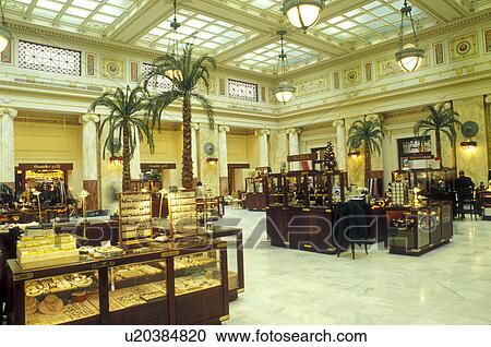 Stock Image -  Washington, DC, District of Columbia, Gift shop inside Union Station in Washington D. C.. Fotosearch
