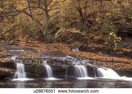 waterfall, fall, North Bennington, VT, Vermont, A small waterfall flows down Paran Creek in North Bennington in autumn. View Large Photo Image Stock Image - waterfall, fall, North Bennington, VT, Vermont, A small waterfall flows down Paran Creek in North Bennington in autumn.. Fotosearch
