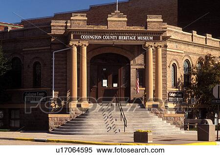 Stock Photography -  Watertown, SD, South Dakota, Codington County Heritage Museum in downtown Watertown.. Fotosearch