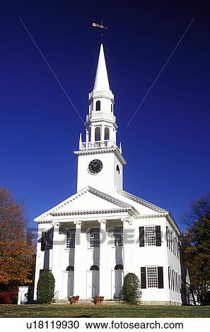 white church, Connecticut, Litchfield, CT, Litchfield Hills, Housatonic Valley Region, First Congregational Church in Litchfield in the autumn. View Large Photo Image Stock Image - white church, Connecticut, Litchfield, CT, Litchfield Hills, Housatonic Valley Region, First Congregational Church in Litchfield in the autumn.. Fotosearch