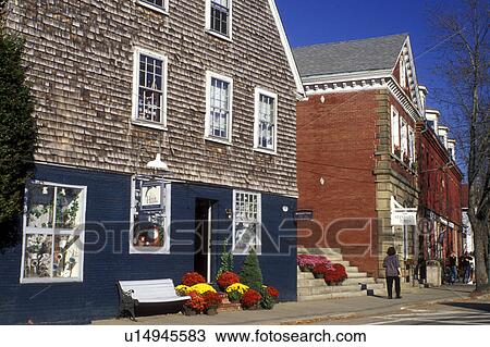 Wickford, Rhode Island, RI, Shops along street in downtown Wickford in the fall. View Large Photo Image Stock Image - Wickford, Rhode Island, RI, Shops along street in downtown Wickford in the fall.. Fotosearch