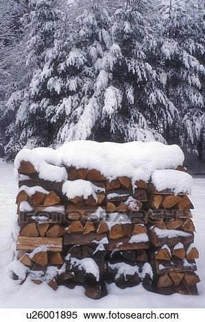 wood, winter, New England, Snow-covered woodpile in winter. View Large Photo Image Stock Photography - wood, winter, New England, Snow-covered woodpile in winter.. Fotosearch