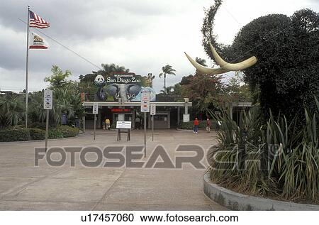 zoo, San Diego, California, CA, Entrance to the San Diego Zoo at Balboa Park in San Diego. View Large Photo Image Stock Image - zoo, San Diego, California, CA, Entrance to the San Diego Zoo at Balboa Park in San Diego.. Fotosearch