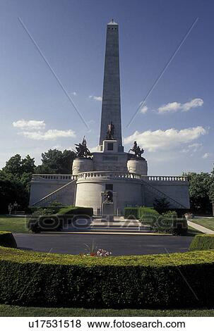 Abraham Lincoln, Springfield, IL, Illinois, The Lincoln Tomb at Oak Ridge Cemetery in Springfield. View Large Photo Image Stock Photo - Abraham Lincoln, Springfield, IL, Illinois, The Lincoln Tomb at Oak Ridge Cemetery in Springfield.. Fotosearch