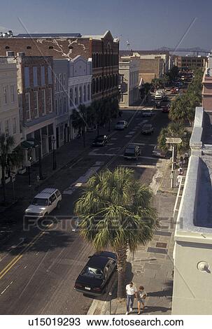 aerial, Charleston, South Carolina, SC, Aerial view of East Street in Charleston in the spring. View Large Photo Image Stock Image - aerial, Charleston, South Carolina, SC, Aerial view of East Street in Charleston in the spring.. Fotosearch