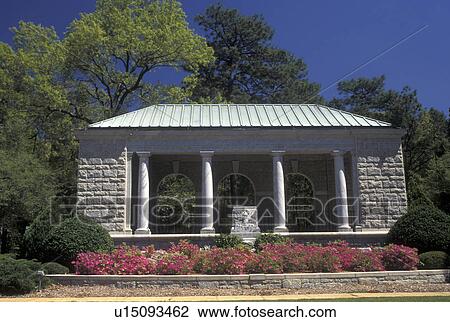 Stock Image -  Andersonville National Historic Site, Civil War, prison, GA, Georgia, Rostrum Area at Andersonville Nat'l Historic Site.. Fotosearch