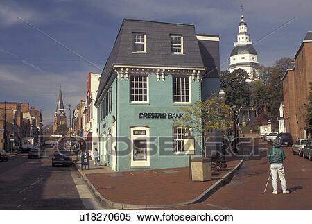 Annapolis, MD, Maryland, Downtown Annapolis. View Large Photo Image Stock Photography - Annapolis, MD, Maryland, Downtown Annapolis.. Fotosearch