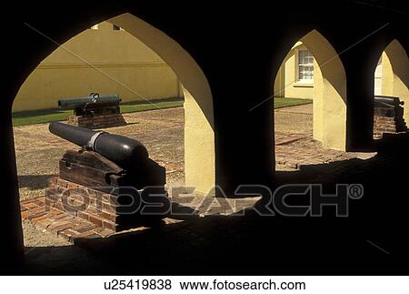 arcade, arsenal, Beaufort, South Carolina, SC, Cannon displayed inside the arcade of The Beaufort Arsenal Museum housed in an arsenal building in the Historic District in Beaufort. View Large Photo Image Stock Photo - arcade, arsenal, Beaufort, South Carolina, SC, Cannon displayed inside the arcade of The Beaufort Arsenal Museum housed in an arsenal building in the Historic District in Beaufort.. Fotosearch