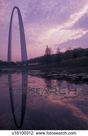 arch, St. Louis, Gateway Arch, MO, Missouri, The Gateway Arch reflects in the pond at sunrise in Saint Louis. Jefferson National Expansion Memorial. Gateway to the West. View Large Photo Image Stock Image - arch, St. Louis, Gateway Arch, MO, Missouri, The Gateway Arch reflects in the pond at sunrise in Saint Louis. Jefferson National Expansion Memorial. Gateway to the West.. Fotosearch
