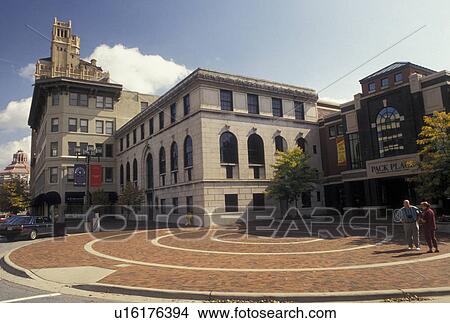 Picture -  Asheville, NC, North Carolina, Pack Place-Education Arts & Science Center in downtown Asheville.. Fotosearch
