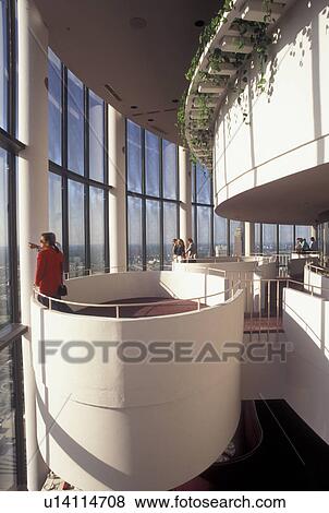 Stock Photo -  Atlanta, GA, Georgia, Interior of the Westin Peachtree Plaza Hotel in Atlanta.. Fotosearch