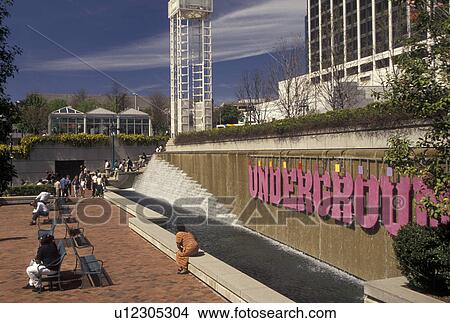 Atlanta, GA, Georgia, Outside Underground Atlanta in downtown Atlanta. View Large Photo Image Picture - Atlanta, GA, Georgia, Outside Underground Atlanta in downtown Atlanta.. Fotosearch