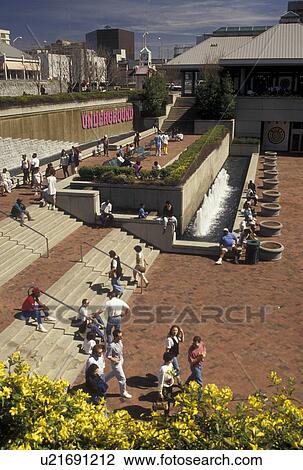 Atlanta, GA, Georgia, People sitting on the terraces and steps outside Underground Atlanta in downtown Atlanta. View Large Photo Image Stock Image - Atlanta, GA, Georgia, People sitting on the terraces and steps outside Underground Atlanta in downtown Atlanta.. Fotosearch