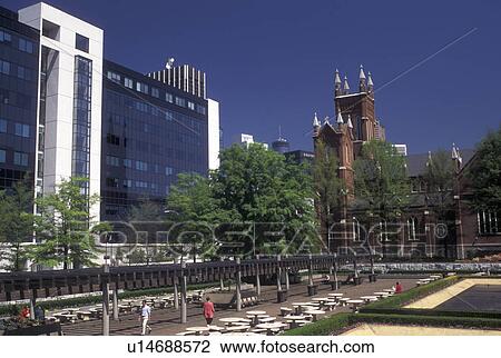 Stock Image -  Atlanta, GA, Georgia, State Capitol grounds in downtown Atlanta.. Fotosearch