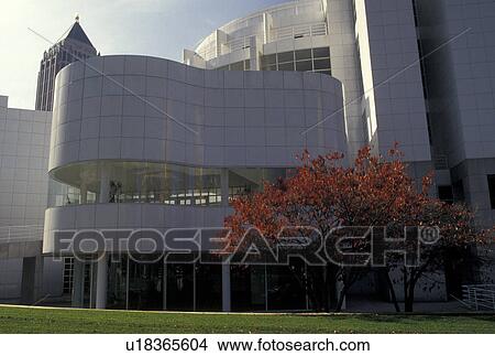 Picture -  Atlanta, GA, Georgia, The High Museum of Art in the fall in Atlanta.. Fotosearch